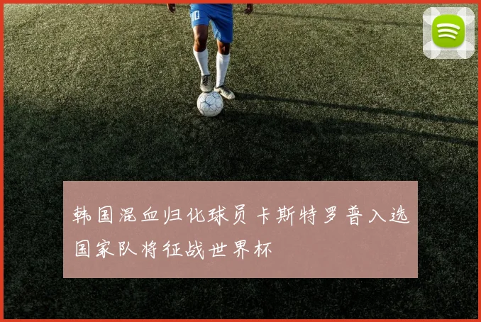 韩国混血归化球员卡斯特罗普入选国家队将征战世界杯